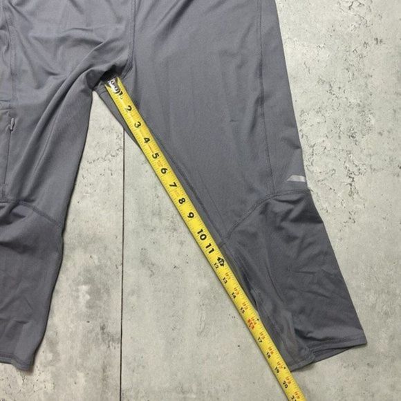 Cabela's XPG Stretch Capri Leggings Grey Men's Size Small Cool UPF 15 Wick - Picture 10 of 11